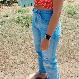 GENTLY WORN LEVI RIBCAGE STRAIGHT